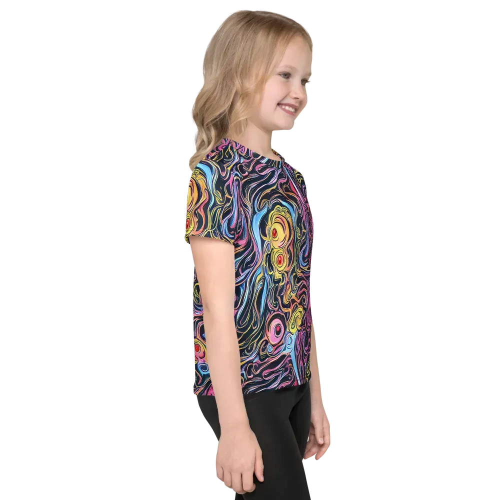 Sonic Marbles on Kids Crew Neck T-Shirt — Right