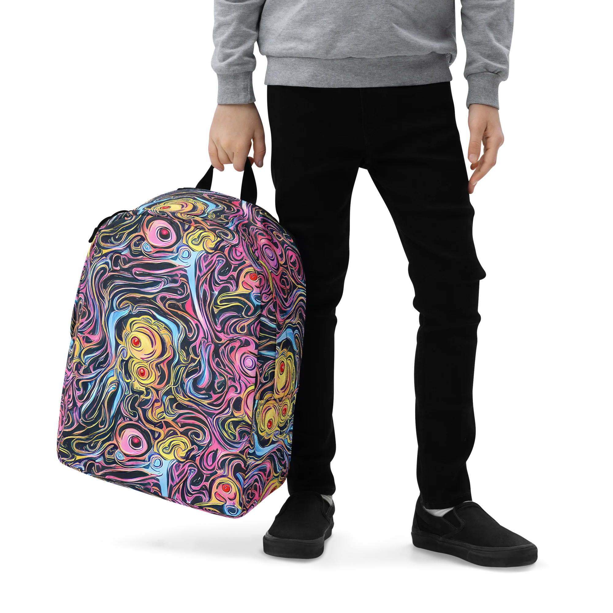 Sonic Marbles on Minimalist Backpack — Zoomed-in