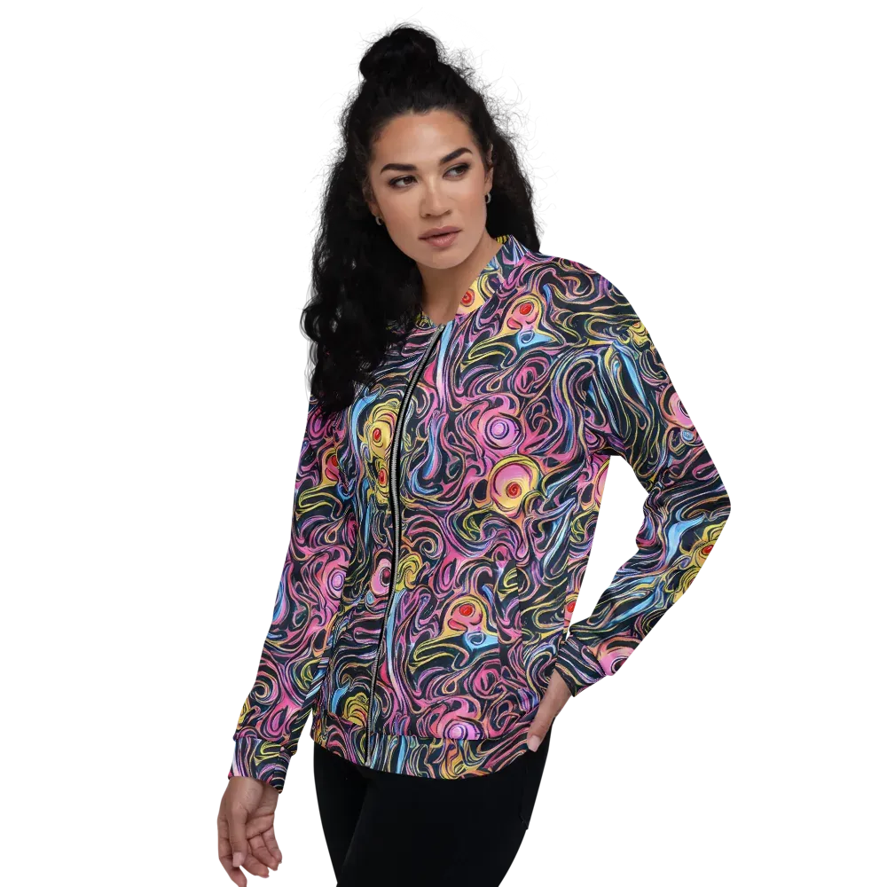 Sonic Marbles on Bomber Jacket — Left