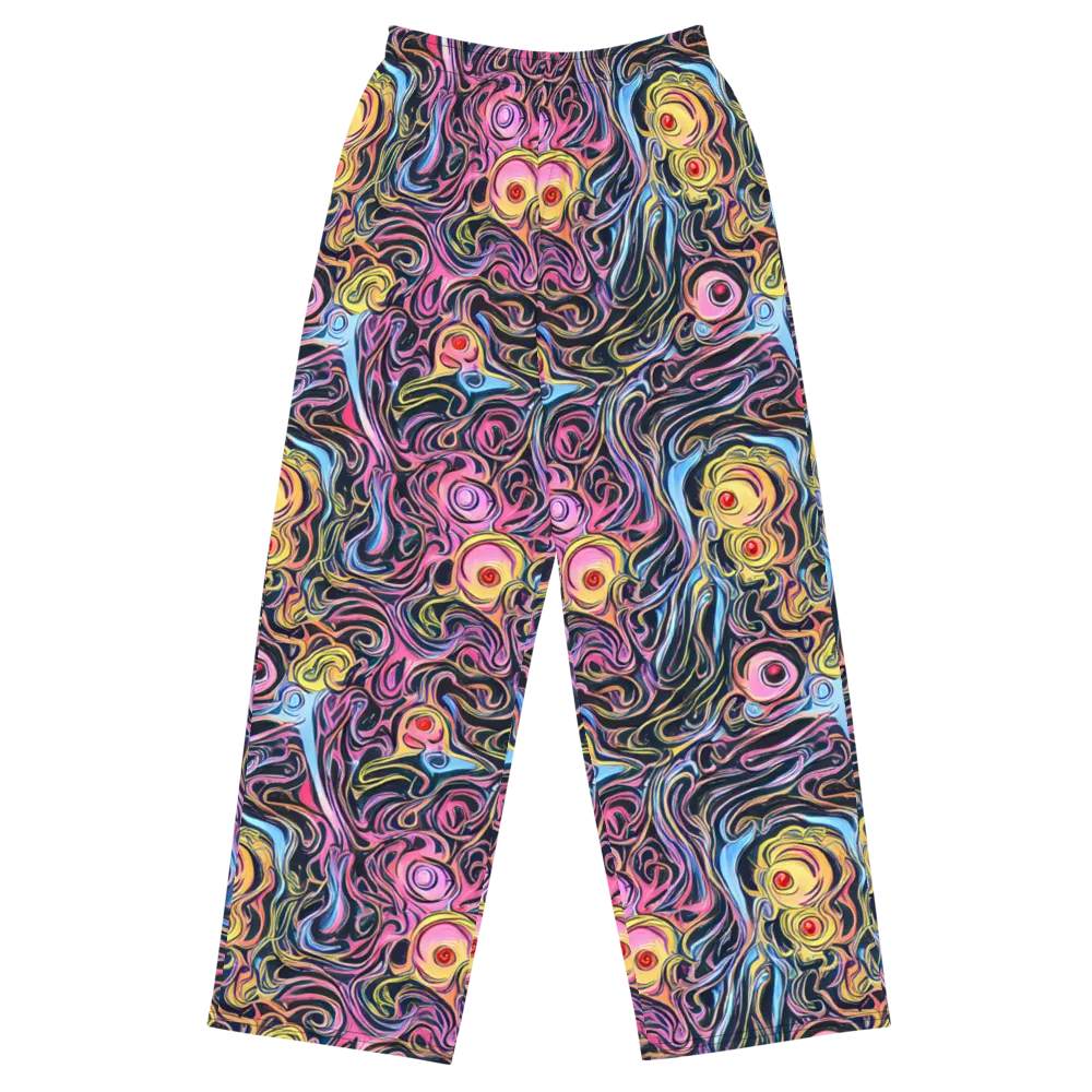 Sonic Marbles on Wide-Leg Pants — Front