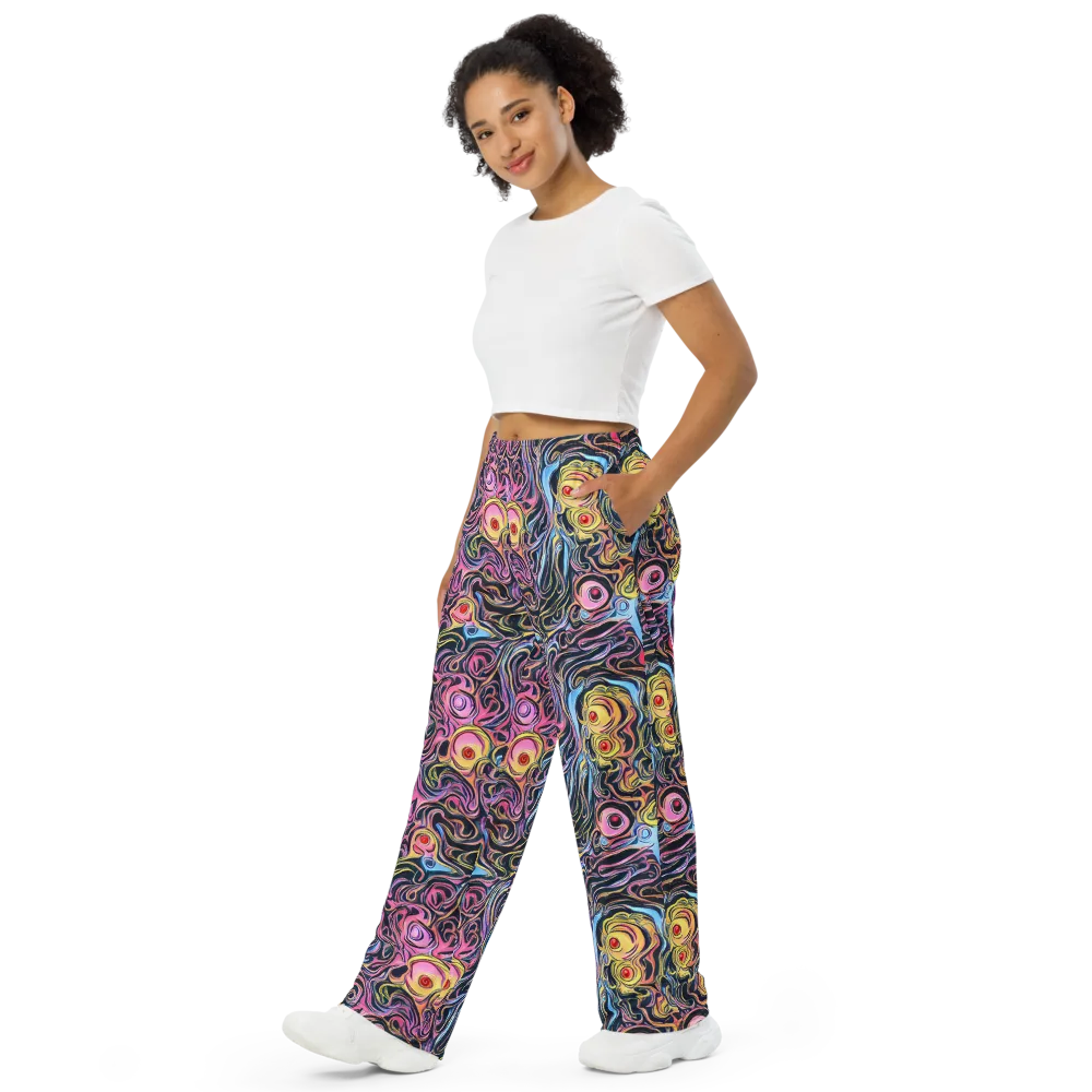 Sonic Marbles on Wide-Leg Pants — Left Front