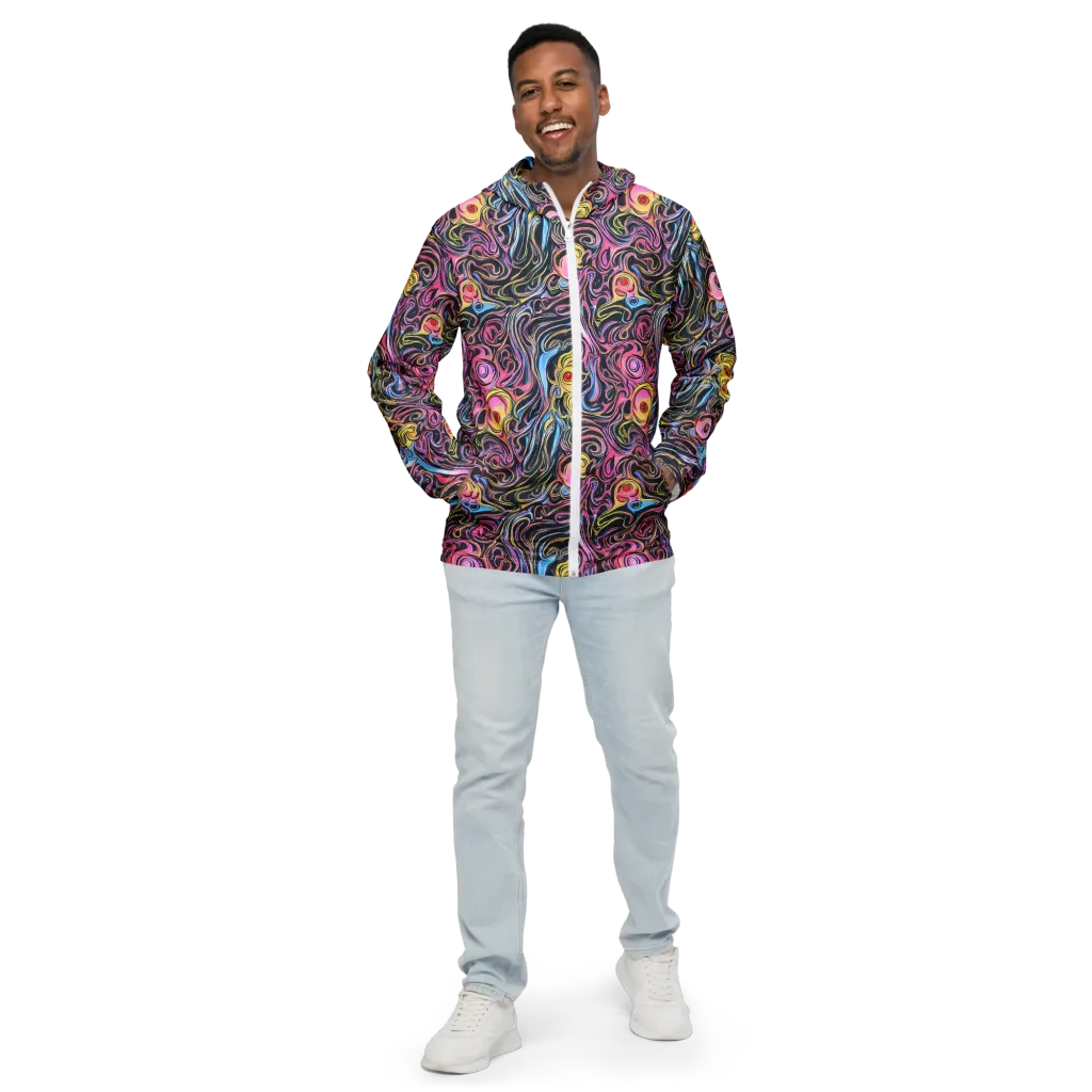 Sonic Marbles on Men's Windbreaker — Front
