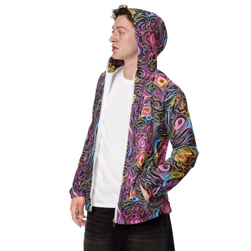 Sonic Marbles on a Men's Windbreaker