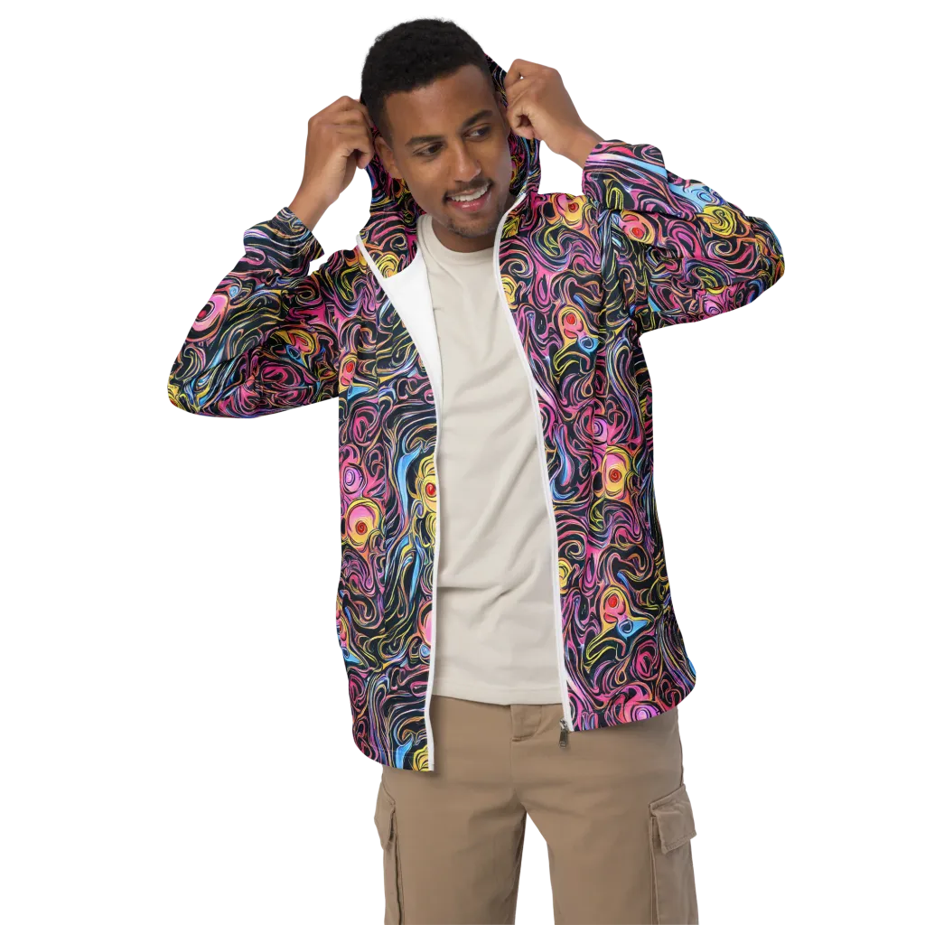 Sonic Marbles on Men's Windbreaker — Front