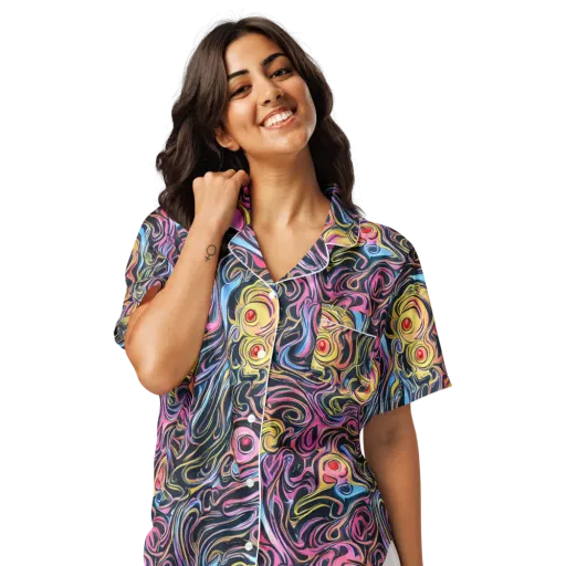 Sonic Marbles on a Women's Short Sleeve Pajama Top