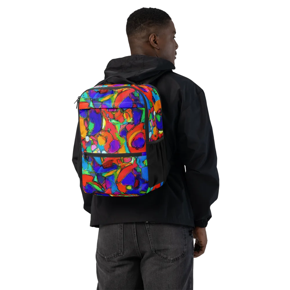 Kaleidoscope Clash on Utility Backpack — Back