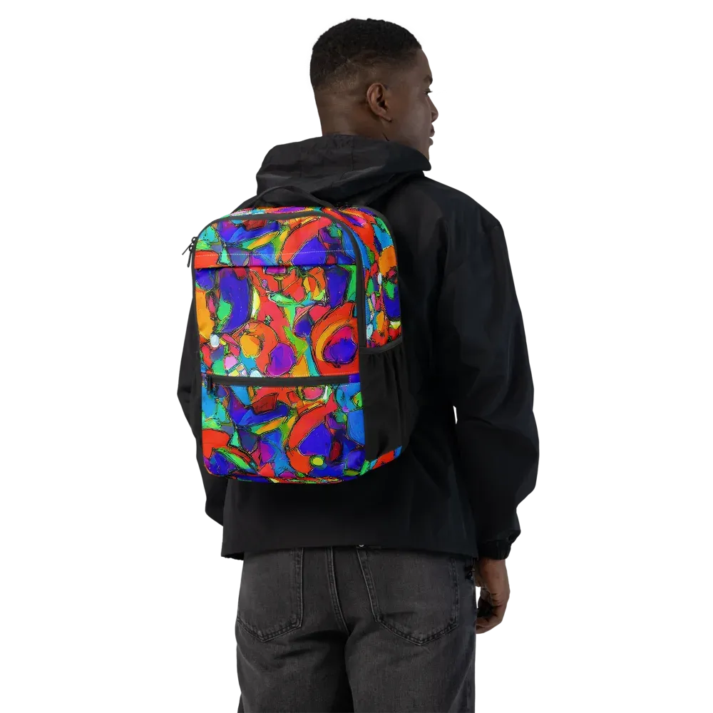 Kaleidoscope Clash on Utility Backpack — Back