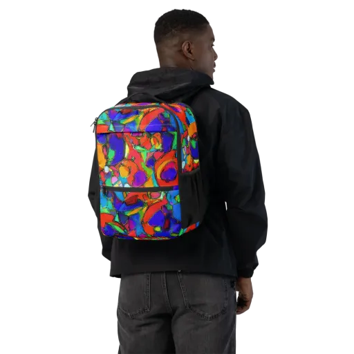 Kaleidoscope Clash on a Utility Backpack