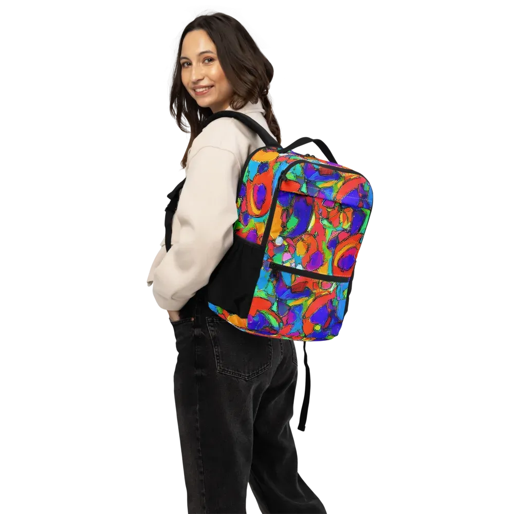 Kaleidoscope Clash on Utility Backpack — Back