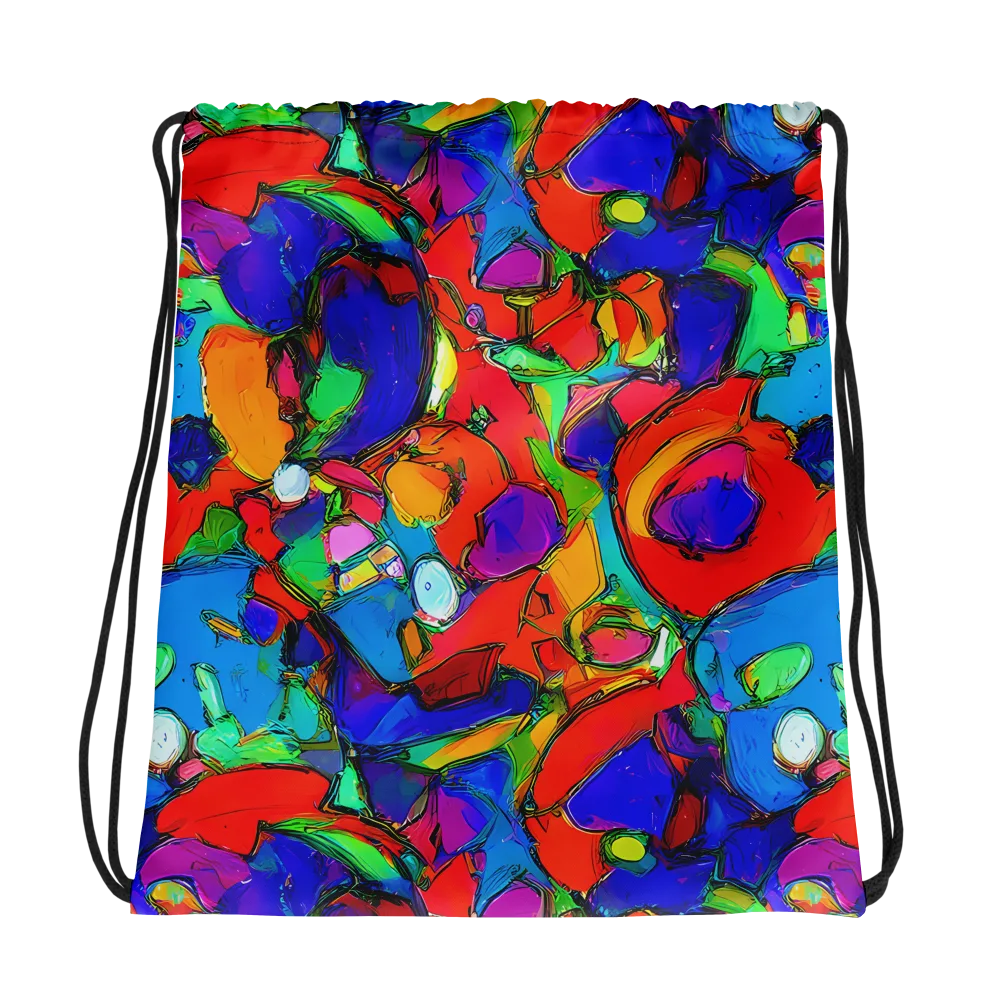 Kaleidoscope Clash on Drawstring Bag — Photo