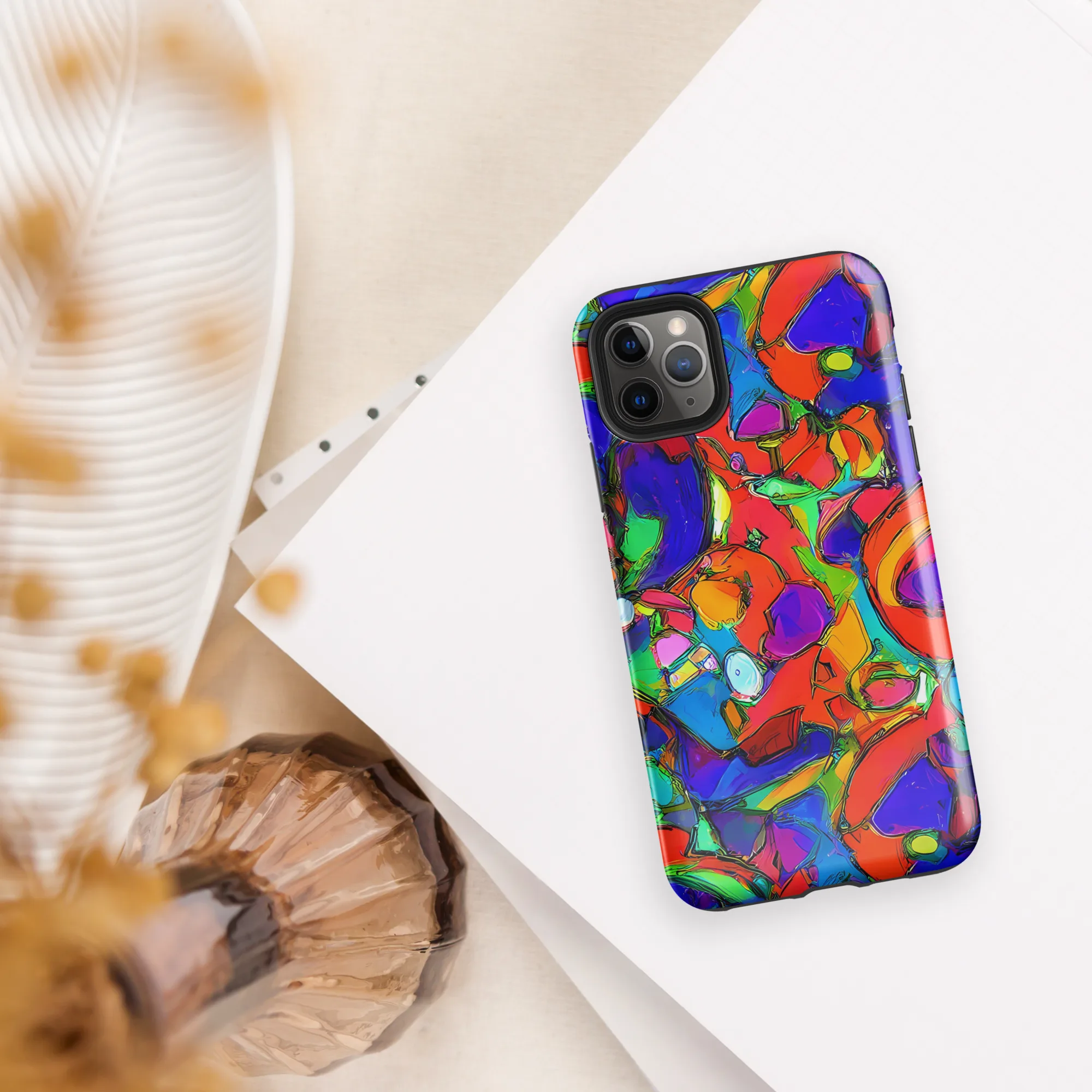 Kaleidoscope Clash on Tough Case for iPhone® — Front