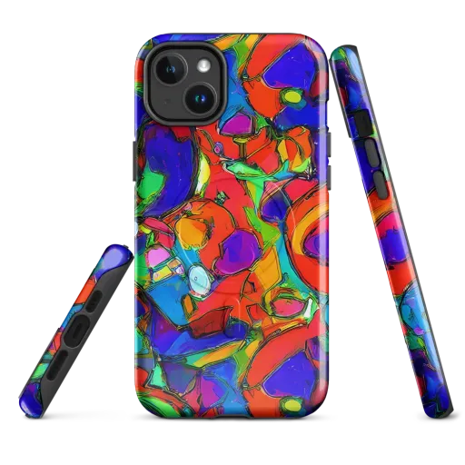 Kaleidoscope Clash on a MagSafe Tough Case for iPhone®