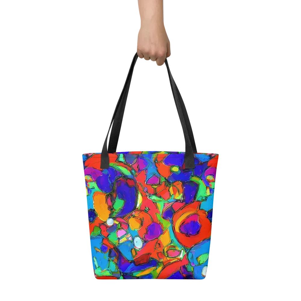 Kaleidoscope Clash on Tote Bag — Front