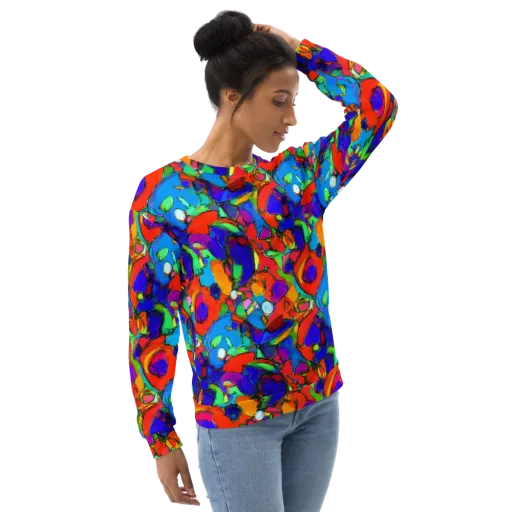 Kaleidoscope Clash on a Sweatshirt