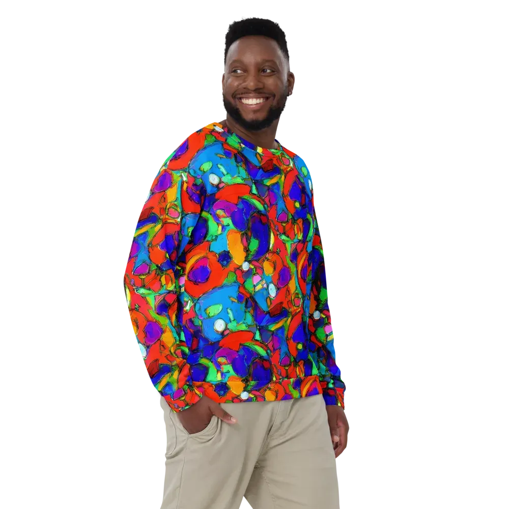 Kaleidoscope Clash on Sweatshirt — Front