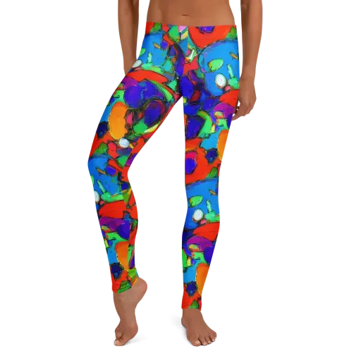 Kaleidoscope Clash on a Leggings