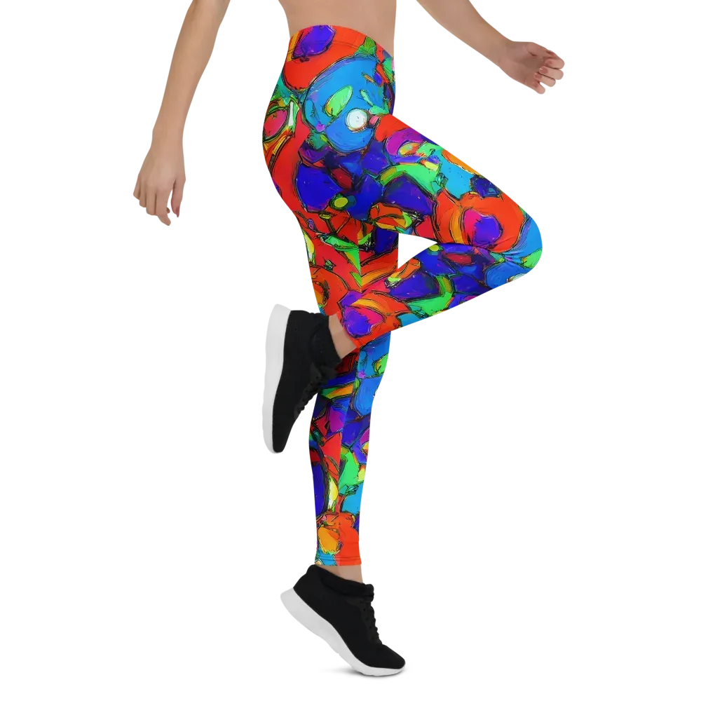 Kaleidoscope Clash on Leggings — Right