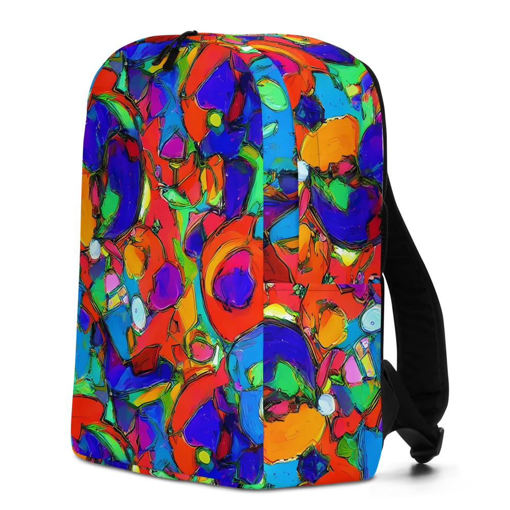 Kaleidoscope Clash on Minimalist Backpack — Left