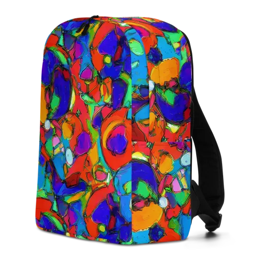 Kaleidoscope Clash on a Minimalist Backpack