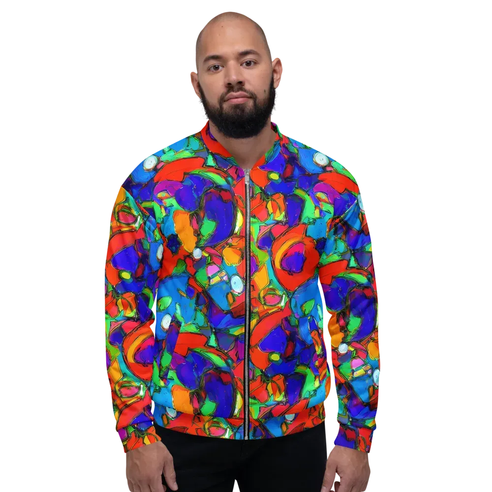 Kaleidoscope Clash on Bomber Jacket — Front