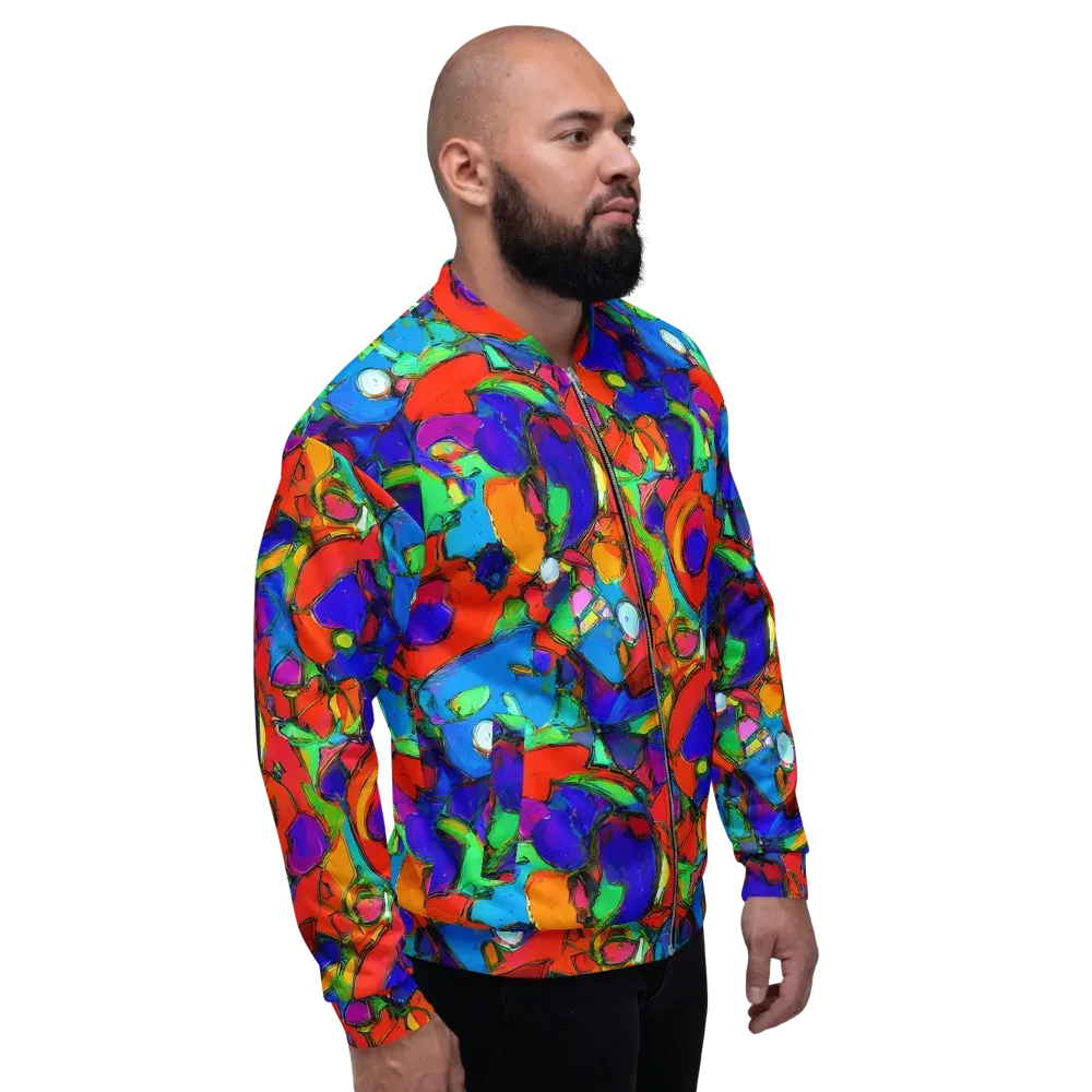 Kaleidoscope Clash on Bomber Jacket — Right
