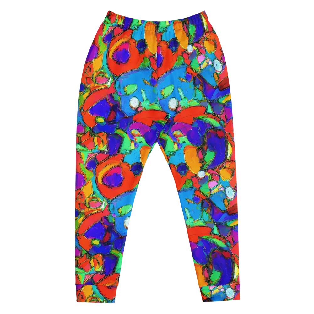 Kaleidoscope Clash on Men's Joggers — Front