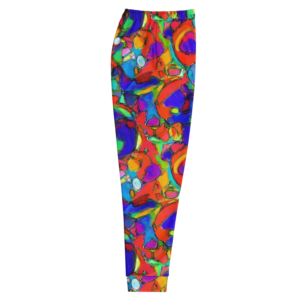 Kaleidoscope Clash on Men's Joggers — Right