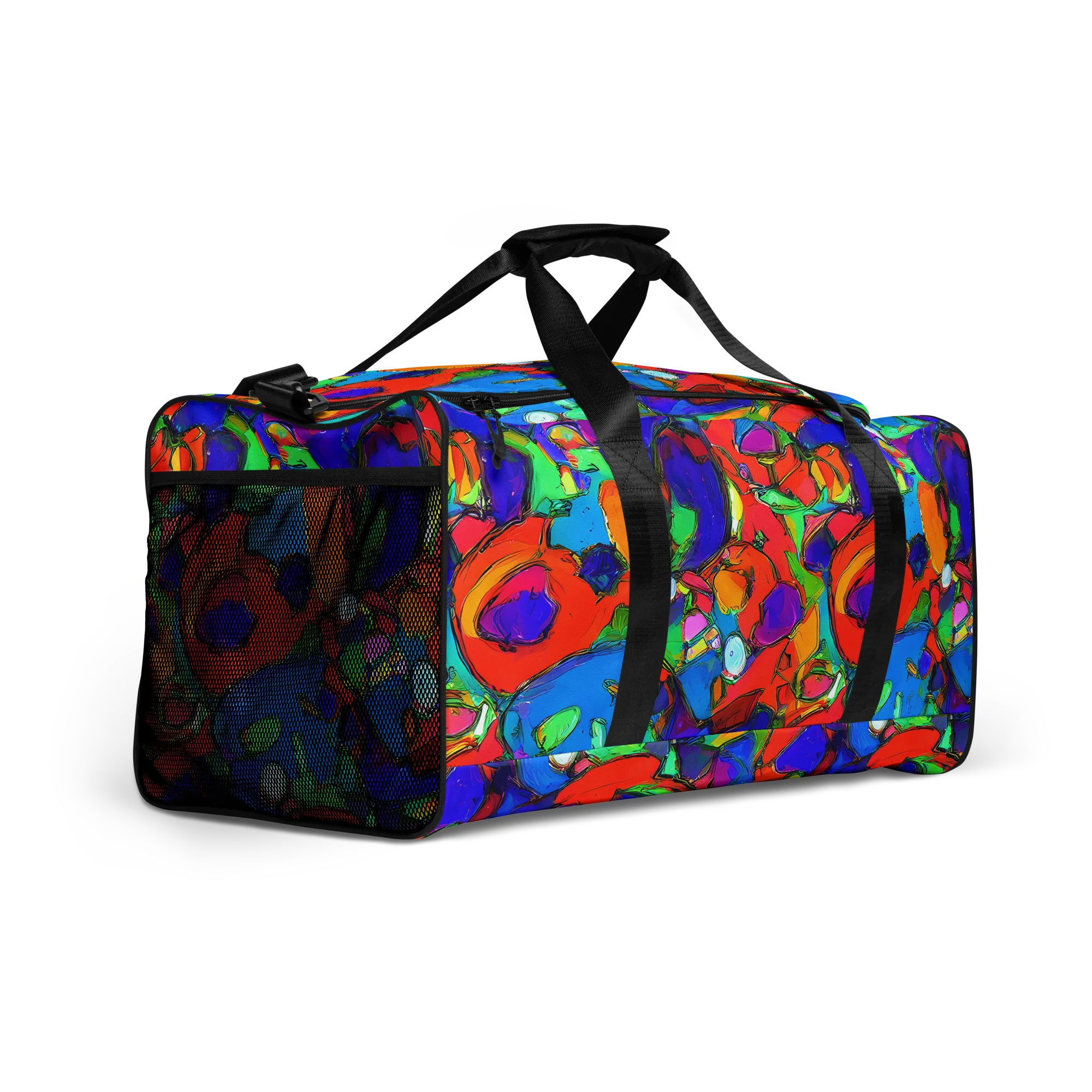 Kaleidoscope Clash on Duffle Bag — Right Front
