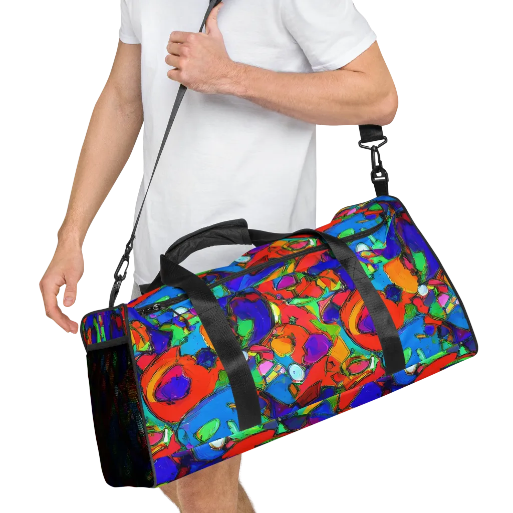 Kaleidoscope Clash on Duffle Bag — Right Front