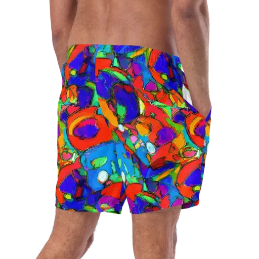 Kaleidoscope Clash on a Swim Trunks