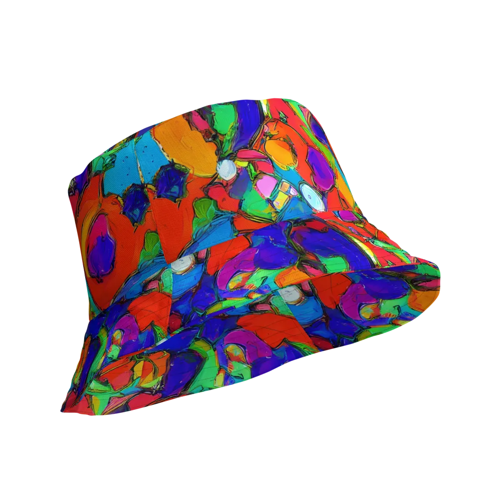 Kaleidoscope Clash on Reversible Bucket Hat — Product details Outside