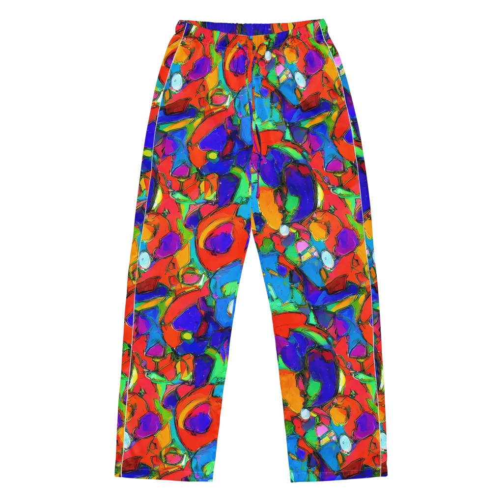 Kaleidoscope Clash on Women's Pajama Pants — Front