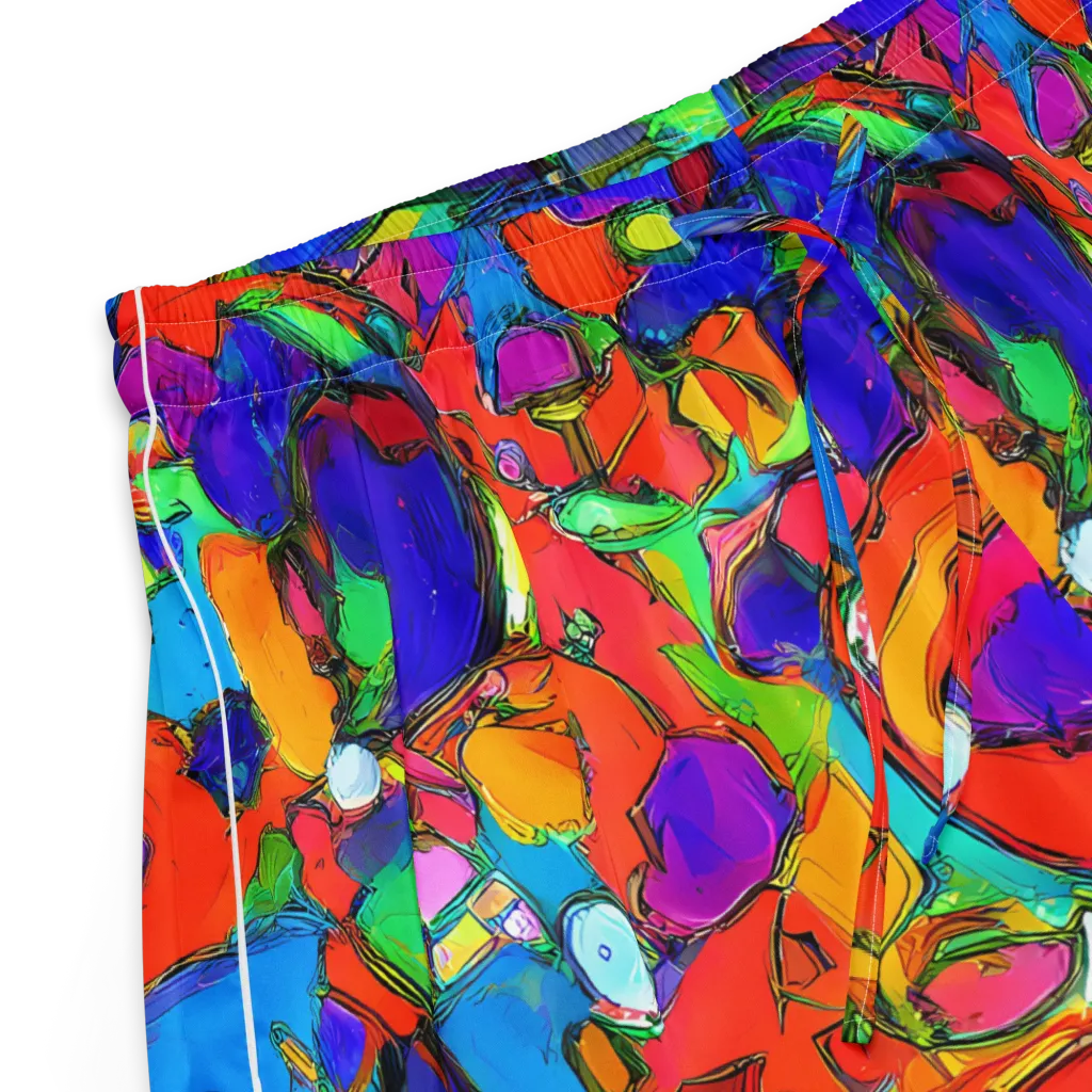 Kaleidoscope Clash on Women's Pajama Shorts — Product details