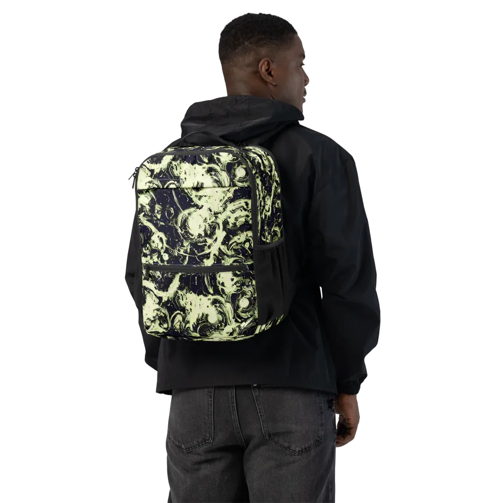 Acid Bone Garden on Utility Backpack — Back