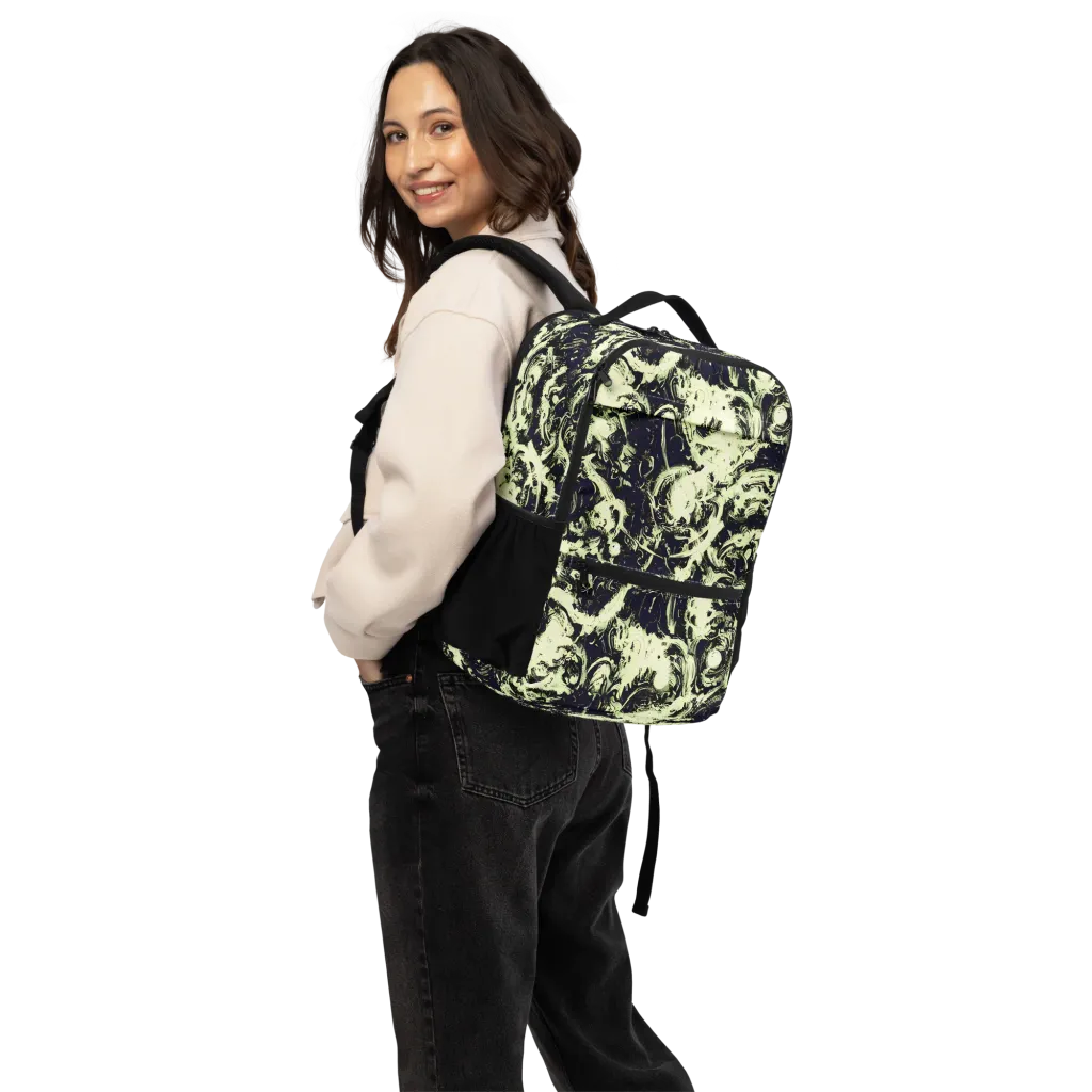 Acid Bone Garden on Utility Backpack — Back