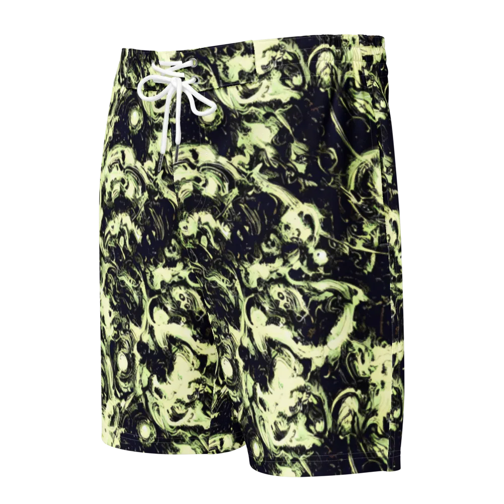 Acid Bone Garden on Men's Board Shorts — Front
