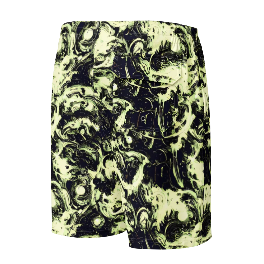 Acid Bone Garden on Men's Board Shorts — Back