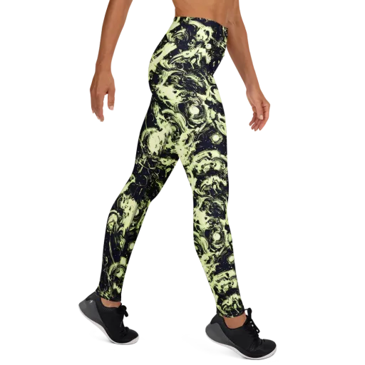 Acid Bone Garden on a Yoga Leggings