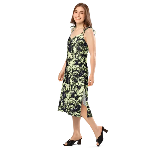 Acid Bone Garden on a Slip Dress