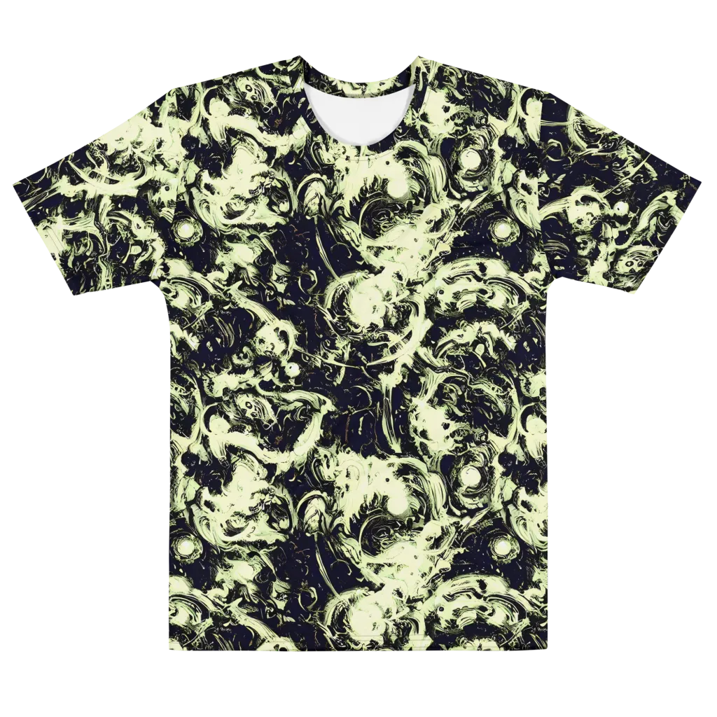 Acid Bone Garden on Men's Cotton Crew Neck T-Shirt — Front
