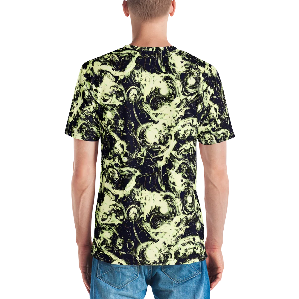 Acid Bone Garden on Men's Crew Neck T-Shirt — Back