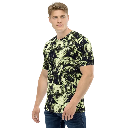 Acid Bone Garden on a Men's Crew Neck T-Shirt