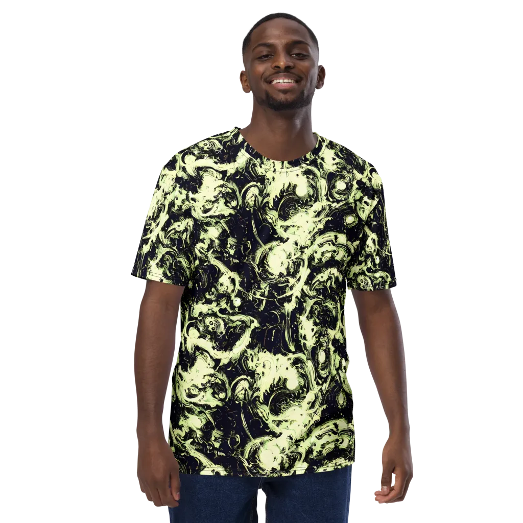 Acid Bone Garden on Men's Crew Neck T-Shirt — Front