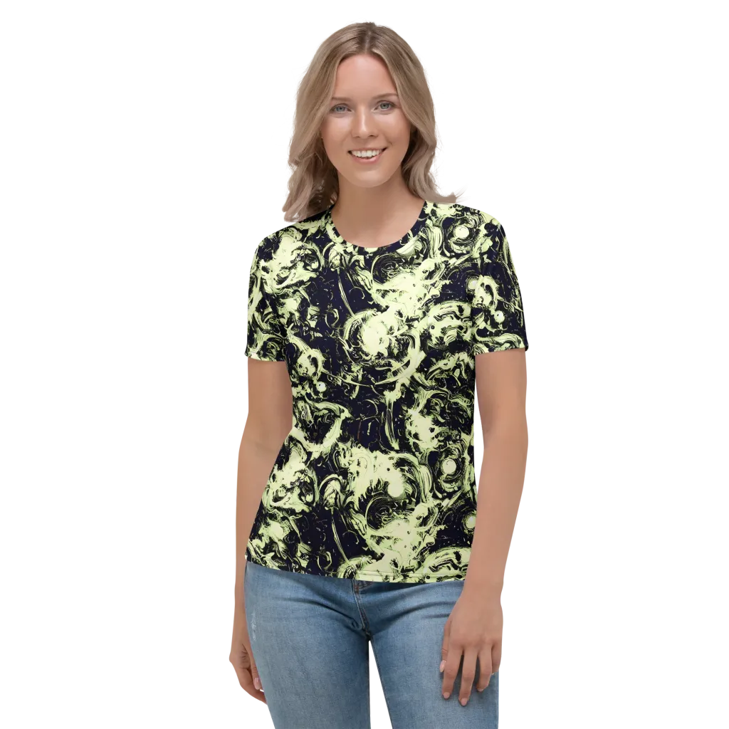 Acid Bone Garden on Women's Crew Neck T-Shirt — Front