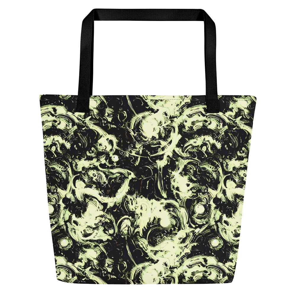 Acid Bone Garden on Large Tote Bag W/ Pocket — Front
