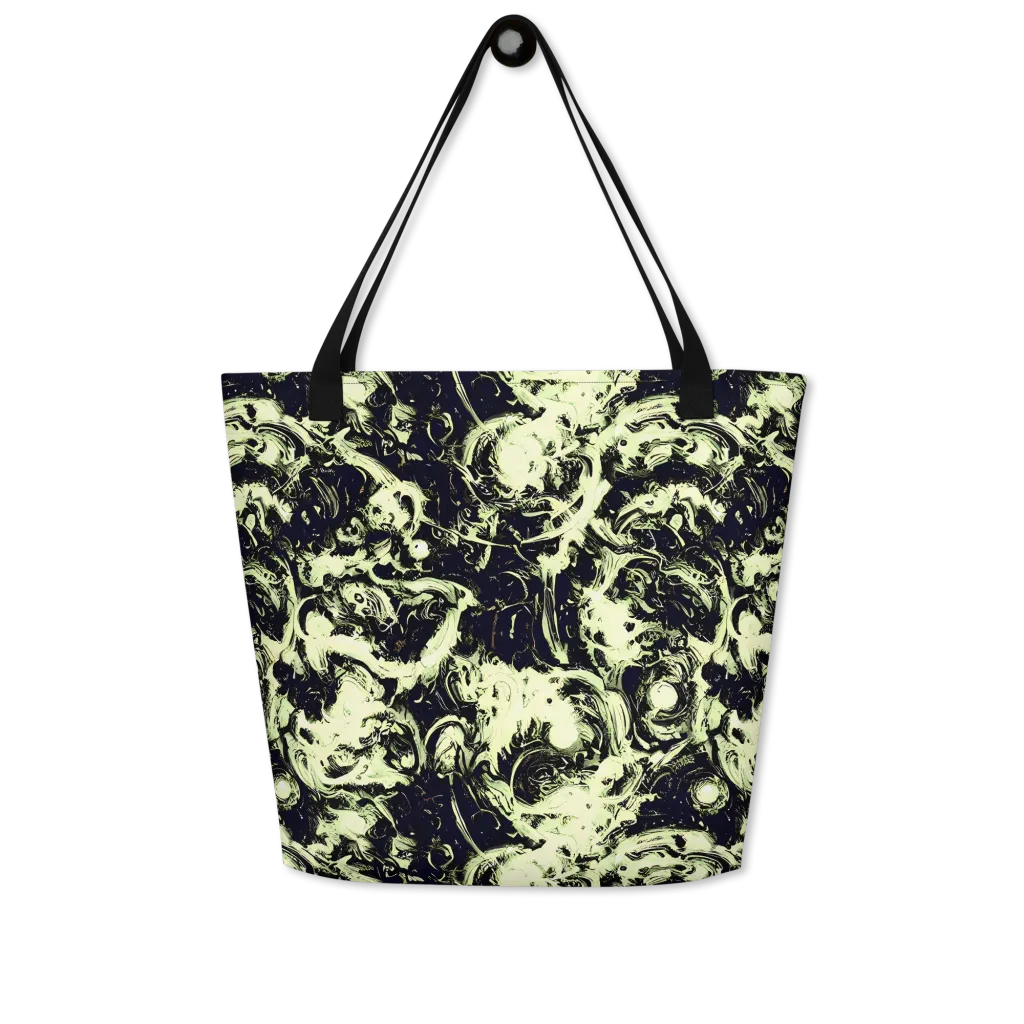 Acid Bone Garden on Large Tote Bag W/ Pocket — Front