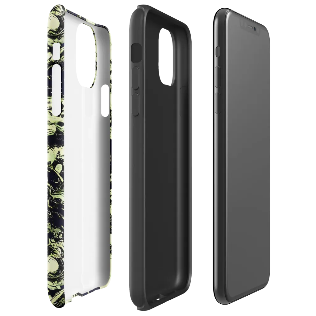 Acid Bone Garden on Tough Case for iPhone® — Right