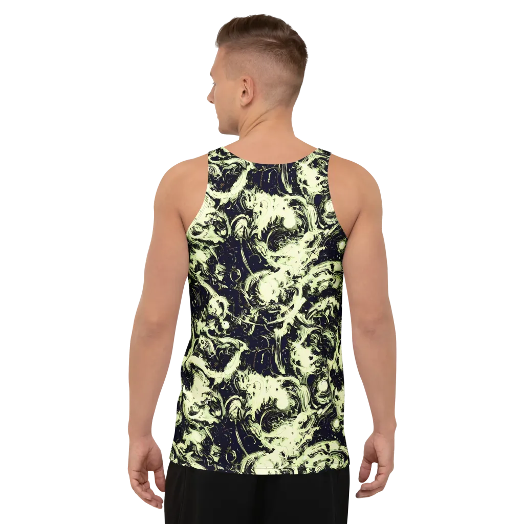 Acid Bone Garden on Men's Tank Top — Back