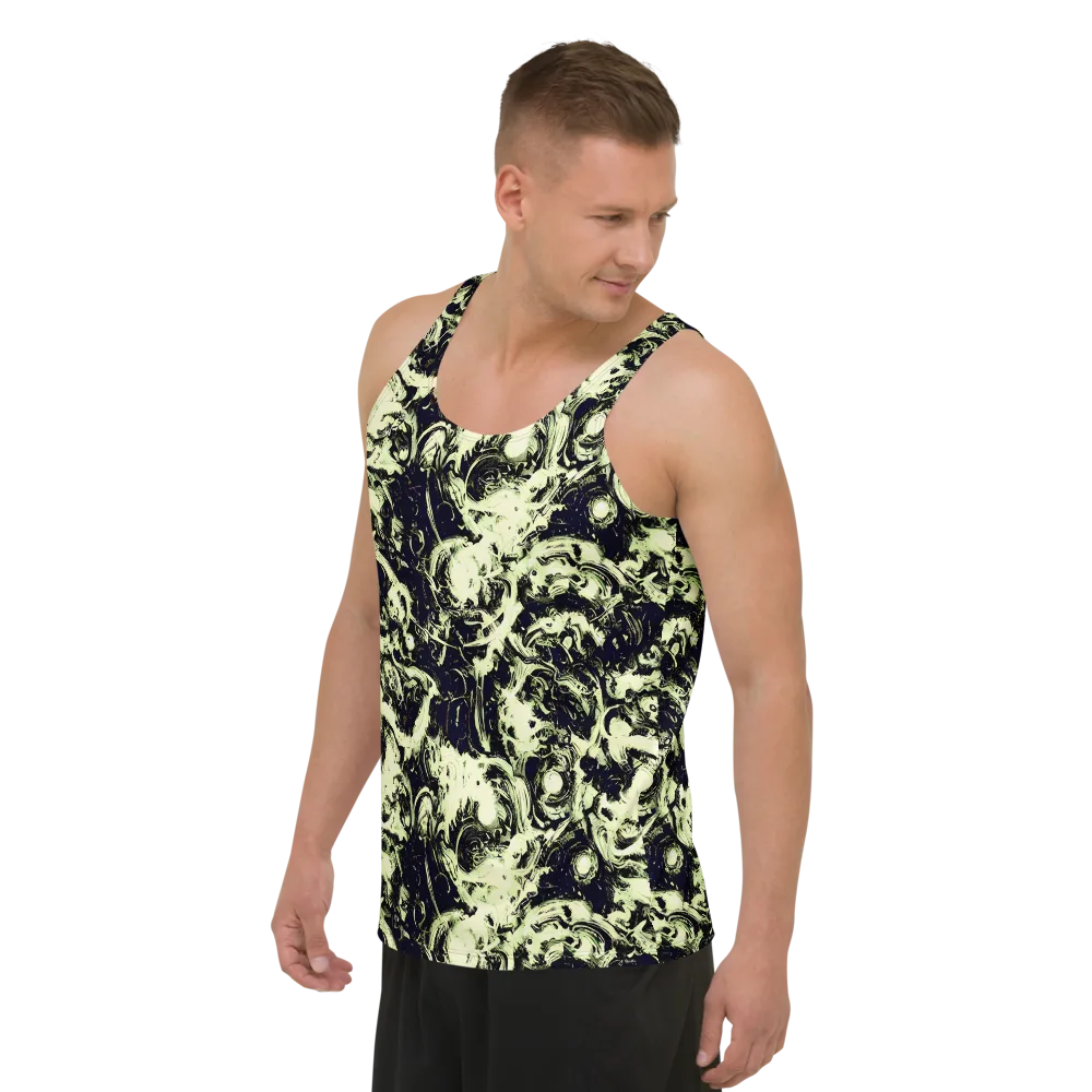 Acid Bone Garden on Men's Tank Top — Left Front