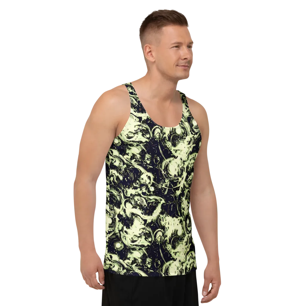Acid Bone Garden on Men's Tank Top — Right Front